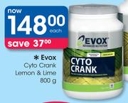 Evox Cyto Crank Lemon & Lime-800g Each