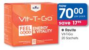 Revite Vit-T-Go 20 Sachets-Per Pack