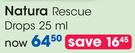 Natura Rescue Drops-25ml Each