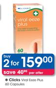 Clicks Viral Eeze Plus 2 x 60 Capsules