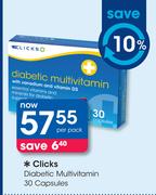 Clicks Diabetic Multivitamin-30 Capsules