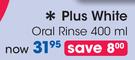 Plus White Oral Rinse-400ml