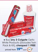 Colgate Optic White Products-Each (Excludes Twin Pack & Kit)