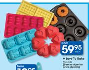 Love To Bake Moulds-Each