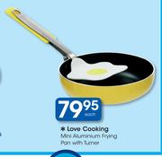 Love Cooking Mini Aluminium Frying Pan With Turner-Each