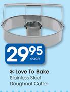 Love To Bake Stainless Steel Doughnut Cutter