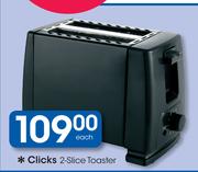 Clicks 2-Slice Toaster