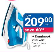 Kambrook 2200 Watt Steam Iron JA3135