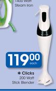 Clicks 200 Watt Stick Blender