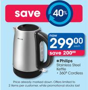 Philips 360 Degree Cordless Stainless Steel Kettle