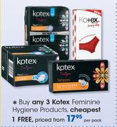 Kotex Feminine Hygiene Products-Per Pack