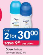 Dove Roll On For Women-2 x 50ml