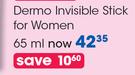 Sanex Dermo Invisible Stick For Women-65ml