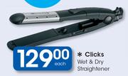 Clicks Wet & Dry Straightener