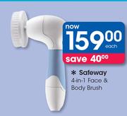Safeway 4 In 1 Face & Body Brush-Each
