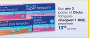 Clicks tampons-Per pack