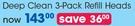 Clicks Deep Clean-3 Pack Refill Heads