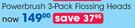 Clicks powerbrush 3-Pack Flossing Heads-Each