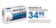 Medi-Keel A 16 Throat Lozenges-Per Pack