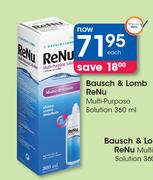 Bausch & Lomb Renu Multi-Purpose Solution-360ml 