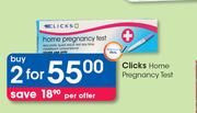 Clicks Home Pregnancy Test-2's