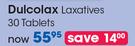 Dulcolax Laxatives 30 Tablets-Per Pack