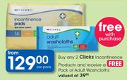 Clicks Incontinence Products-Per Pack
