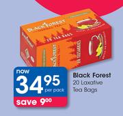 Black Forest 20 Laxative Tea Bags-Per Pack