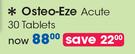 Osteo-Eze MSM Acute 30 Tablets-Per Pack
