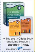 Clicks Body And Mind Products-Per Pack