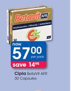 Cipla BetaVit AFR 30 Capsules-Per Pack