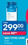 GNC Total Lean CLA 90 Softgels-Per Pack