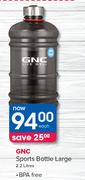 GNC 2.2Ltr Sports Bottle Large