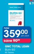 GNC Total Lean Burn 60 60 Tablets-Per Pack