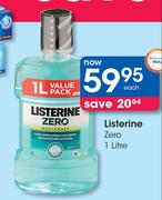 Listerine Zero-1Ltr Each