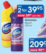 Domestos Bleach-2 x 750ml