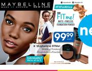 Maybelline Fit Me Matte + Poreless Foundation + Powder-Each