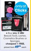 UBU Beauty Tools, Lashes Cosmetics Brushes Or Sponges-Each