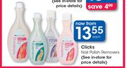 Clicks Nail Polish Removers-Each