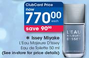 Issey Miyake L'Eau majeure D'Issey Eau De Toilette-50ml Each