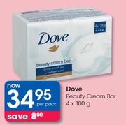 Dove Beauty Cream Bar-4 x 100g