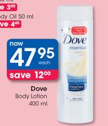 Dove Body Lotion-400ml Each