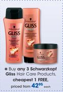 Schwarzkopf Gliss Hair Care Products-Each