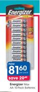 Energizer Max 10-Pack Batteries