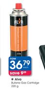 Alva Butane Gas Cartridge-220g