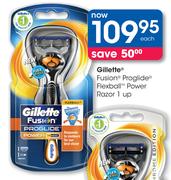 Gillette Fusion Proglide Flexball Power Razor 1 Up-Each