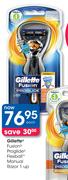 Gillette Fusion Proglide Flexball Manual Razor 1 Up-Each