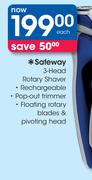 Safeway 3 Head Rotary Shaver-Each