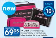 Glam Cosmetics Bags Purses, Toiletry Or Vanity Bags-Each