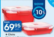 Clicks Microwave Steamer Small-Each